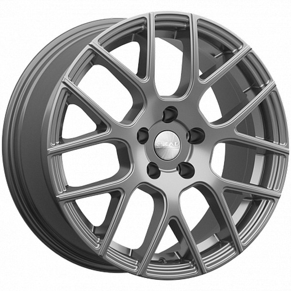 Авто диск Skad Стилетто Графит 5x112 R18 литой серебристый темный et40 d66,6