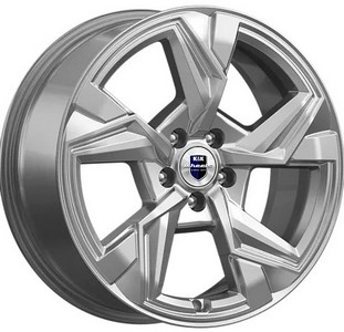 Авто диск K&K Кайан Дарк Платинум 5x114,3 R18 литой серебристый темный et37 d66,1