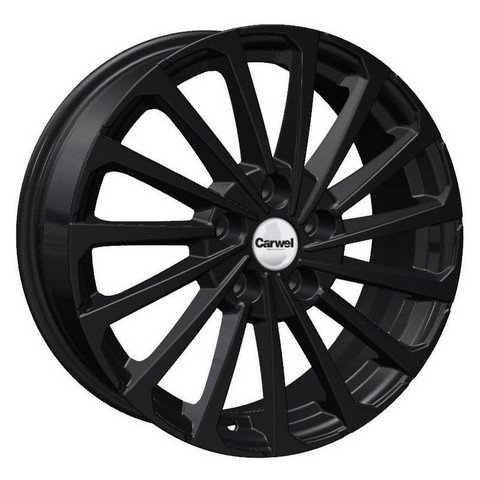Авто диск Carwel Кагра 5x114,3 R17 литой черный et45 d67,1
