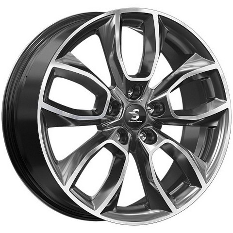 Авто диск Skad Кр001 Алмаз 5x112 R18 литой черный с полировкой et43 d57,1