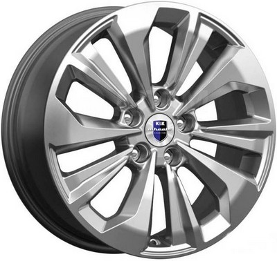 Авто диск K&K Авиор Дарк Платинум 5x108 R17 литой серебристый темный et40 d65,1