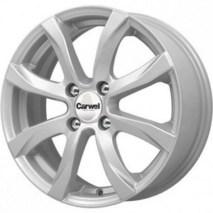 Авто диск Carwel Омикрон 4x100 R15 литой серебристый et45 d67,1