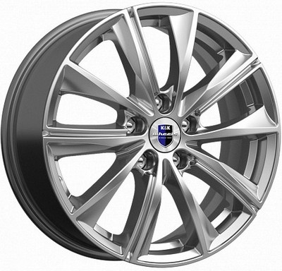 Авто диск K&K Арнар Дарк Платинум 5x112 R16 литой серебристый темный et45 d57,1