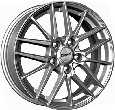 Авто диск Carwel Лача 5x112 R16 литой серебристый et50 d57,1
