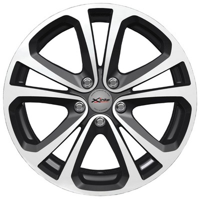 Авто диск X'Trike X-113 5x115 R17 литой черный с полировкой et41 d70,3
