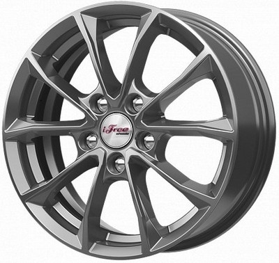 Авто диск Ifree Джет Хай Вэй 5x112 R16 литой серебристый темный et50 d57,1