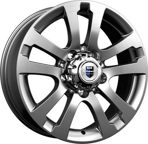 Авто диск K&K Сахара Дарк Платинум 5x139,7 R18 литой серебристый темный et35 d108,5