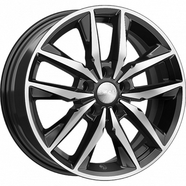 Авто диск Skad Тирион Алмаз 5x108 R16 литой черный с полировкой et50 d63,4