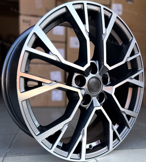 Авто диск Carwel Камак 5x114,3 R18 литой серебристый темный с полировкой et42 d67,1