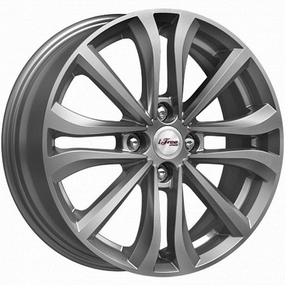 Авто диск Ifree Панган Хай Вэй 4x100 R16 литой серебристый темный et45 d54,1