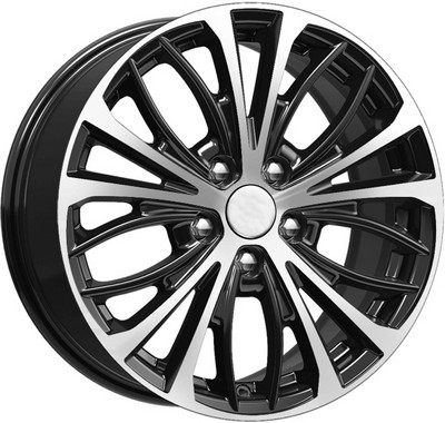 Авто диск K&K Kc873 Алмаз Черный 5x114,3 R17 литой черный с полировкой et50 d67,1
