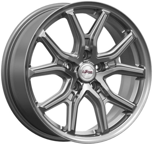 Авто диск Ifree Страйк Хай Вэй 5x114,3 R17 литой серебристый темный et38 d67,1