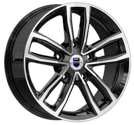 Авто диск K&K Каланг Алмаз Черный 5x108 R17 литой черный с полировкой et33 d60,1