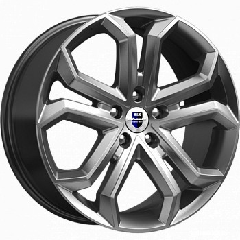 Авто диск K&K Пандора Дарк Платинум 5x130 R19 литой серебристый темный et38 d84,1