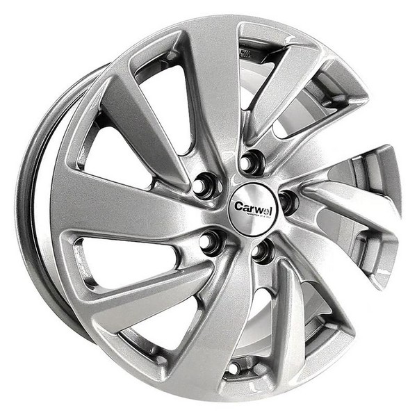 Авто диск Carwel Байкал 5x108 R16 литой серебристый et50 d63,4