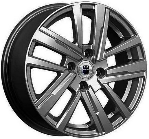 Авто диск K&K Хант Дарк Платинум 4x100 R15 литой серебристый темный et40 d60,1