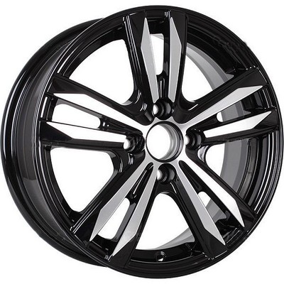 Авто диск Ifree Маскот Блэк Джек 4x100 R15 литой черный с полировкой et45 d67,1