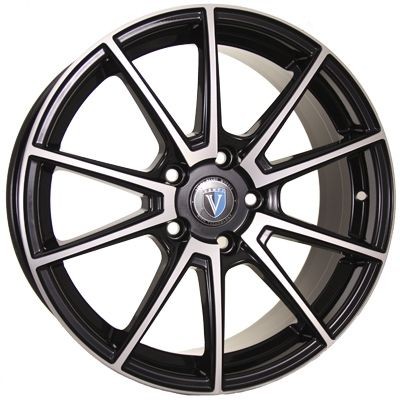 Авто диск Venti 1704 5x114,3 R17 литой черный с полировкой et45 d60,1